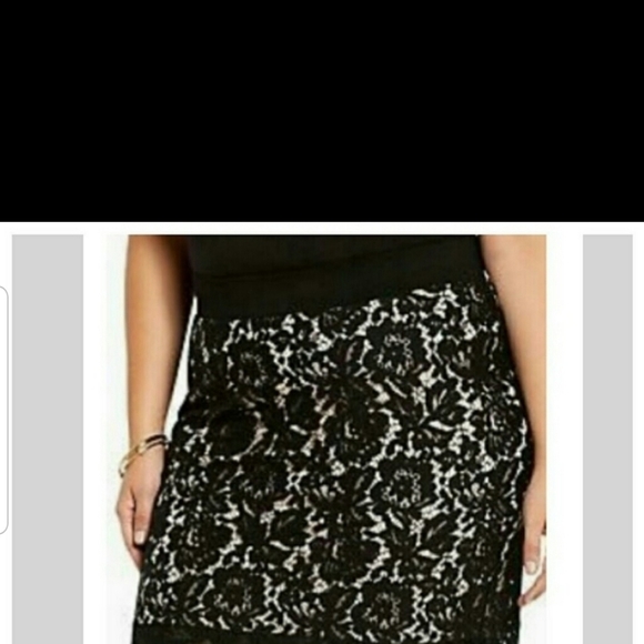 Torrid black lace Pencil skirt Nwt - Picture 5 of 12